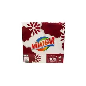 MIHOGAR SERVILLETA BLANCA 100U