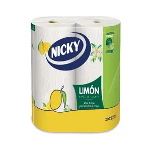 NICKY PAPEL COCINA LIMON 2U