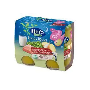 HERO BUENAS NOCHES GUISANTES JAMON PACK 2x190G