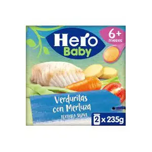 HERO BABY VERDURITAS CON  MERLUZA  235G