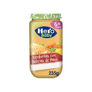 HERO BABY VERDURITAS DE LA HUERTA DELICIAS PAVO 235G