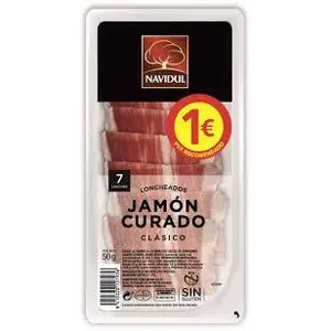 NAVIDUL JAMON CURADO CLASICO 50G PVP 1.10E