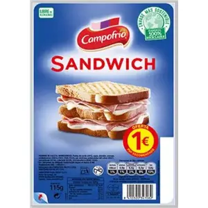CAMPOFRIO SANDWICH 130G 1E