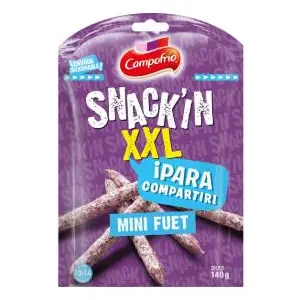 CAMPOFRIO SNACKIN FUET XL 140G