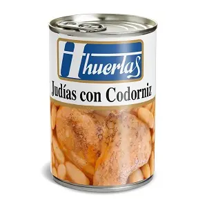 HUERTAS JUDIAS CON CODORNIZ 415GR
