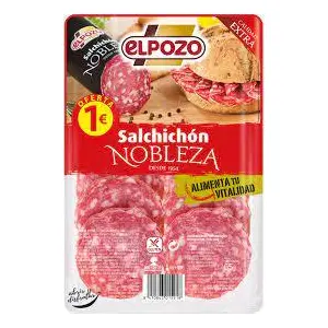 EL POZO SALCHICHON NOBLEZA 70G PVP 1€