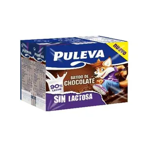 PULEVA BATIDO CHOCOLATE SIN LACTOSA 6X200