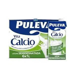 PULEVA CALCIO LECHE SEMI 1L