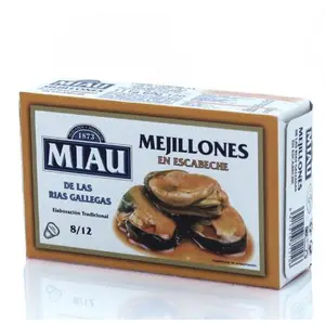 MIAU MEJILLONES ESCABECHE OL120 8/12