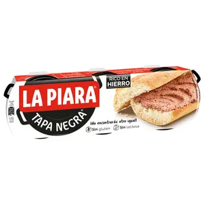 LA PIARA PATE TAPA NEGRA 3x75G
