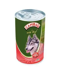 CANIBAQ PERRO LATA BUEY 1,2KG
