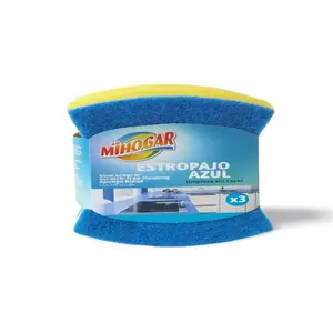 MIHOGAR ESTROPAJO AZUL 3U