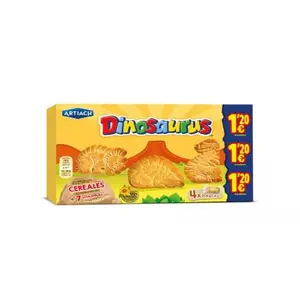 ARTIACH DINOSAURUS  CEREALES 124G 1.20€