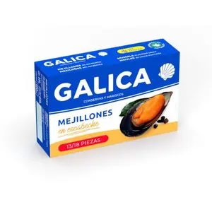 GALICA MEJILLONES ESCABECHE 13/18 OL120