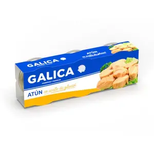 GALICA ATUN CLARO VEGETAL GIRASOL 3x80G R085