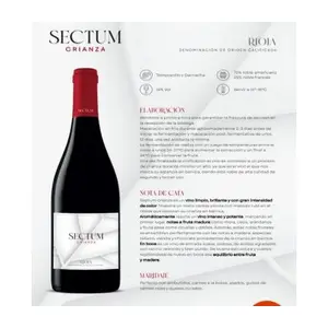 SECTUM CRIANZA RIOJA TINTO 75CL