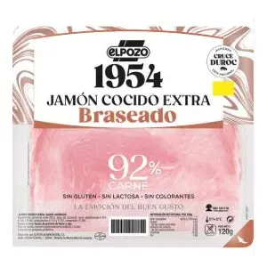 EL POZO JAMON COCIDO EXTRA BRASEADO 120G