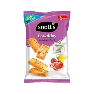 GREFUSA SNATTS JAMON Y TOMATE 1.30€ 80G