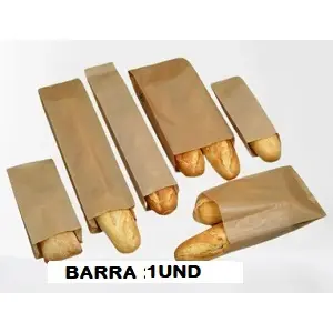 NEVAPLAST CAJA DE BOLSA PAPEL KRAFT BARRA 1UND 9+6X52 1000UND 1 BARRA