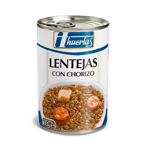 HUERTAS LENTEJAS CON CHORIZO 415G