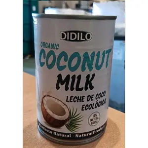 DIDILO LECHE COCO ECOLOGICA LATA 400ML