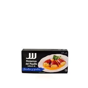 JJJ PIMIENTOS PIQUILLO RELLENO BACALAO GAMBA 250G