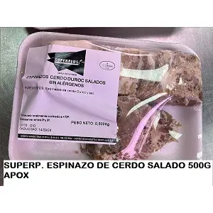 SUPERP ESPINAZO DE CERDO SALADO 500G APOX