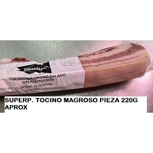 SUPERP TOCINO MAGROSO PIEZA 220G APOX