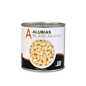 JJJ ALUBIAS BLANCAS COCIDAS EXTRA LATA 3KG