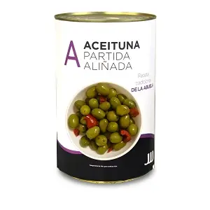 JJJ ACEITUNAS VERDE PARTIA ALIÑA LATA 5KG