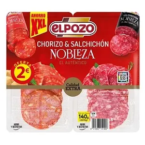 EL POZO CHORIZO Y SALCHICHON NOBLEZA 140G PVP 2E