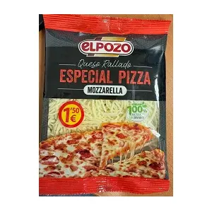 EL POZO QUESO RALLADO PIZZA MOZZARELLA 130G PVP 1.50E