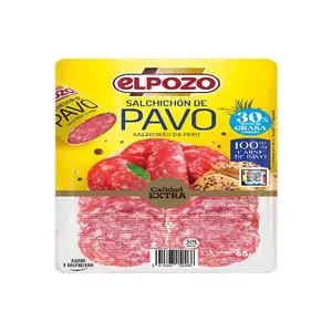 EL POZO SALCHICHON PAVO 65G PVP 1E