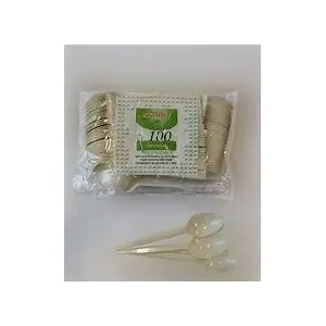 KONNY CUCHARA PLASTICO REUT 100UND (PARA POSTRE)