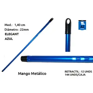 AZMARK PALO METALICO ELEGANT AZUL 140CMX22MM