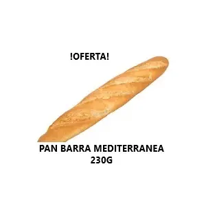 PAN BARRA MEDITERRANEA 230G