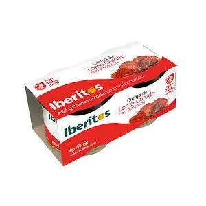 IBERITOS CREMA DE LOMO PIMENTON 2x80G