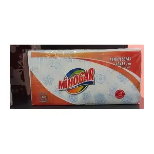 MIHOGAR SERVILLETA DECOR DOBLE AZUL140U