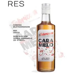 ROSAS VODKA CARAMELO 70CL