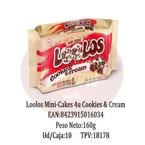 MANDUL LOOLOS MINI-CAKES 4UD C&CREAM 160G