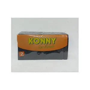 KONNY SERVILLETAS NEGRA 20X20 100UND