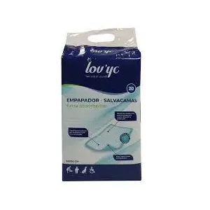 LOVYC EMPAPADOR PROTECTOR CAMA 60X90 20UND GEL ABSORBENTE