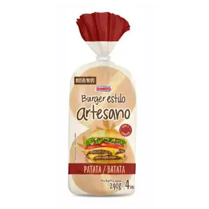 BIMBO MAX BURGUER ARTESANO PATATA 4U 290G