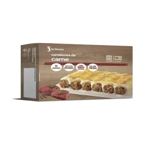 SIRENA CANELONES CARNE BECHAMEL 12UD 1000G