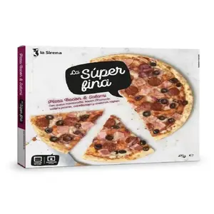 SIRENA PIZZA SUPER FINA BACON SALAMI 411G