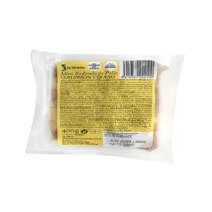 SIRENA MINI REDONDO POLLO JAMON/QUESO 400G
