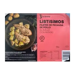 SIRENA POLLO AL AJILLO 250G