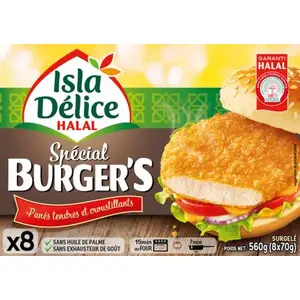 SIRENA I.D HALAL HAMBURGUESA PAVO ESP. 8UD 560G