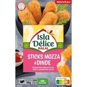 SIRENA I.D HALAL FINGERS MOZZARELLA PAVO 200G