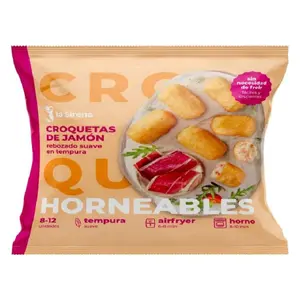 SIRENA CROQUETA JAMON TEMPURA HORNO 300G